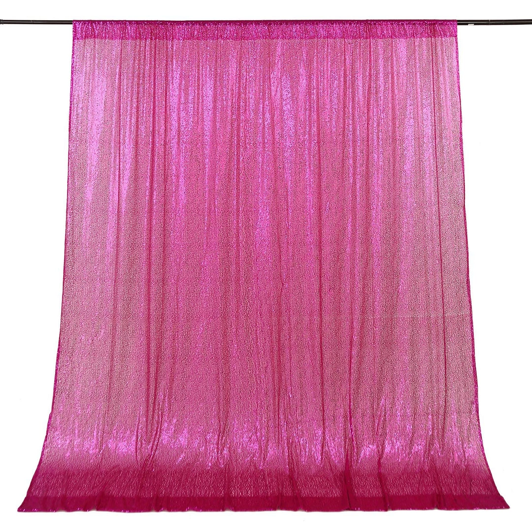 HIER_3110 8ftx8ft Fuchsia Sequin Photography Booth Backdrop Semi-Sheer Curtain Big Event Backdrops & Décor 12 HIER_3110 8ftx8ft Fuchsia Sequin Photography Booth Backdrop Semi-Sheer Curtain Big Event Backdrops & Décor