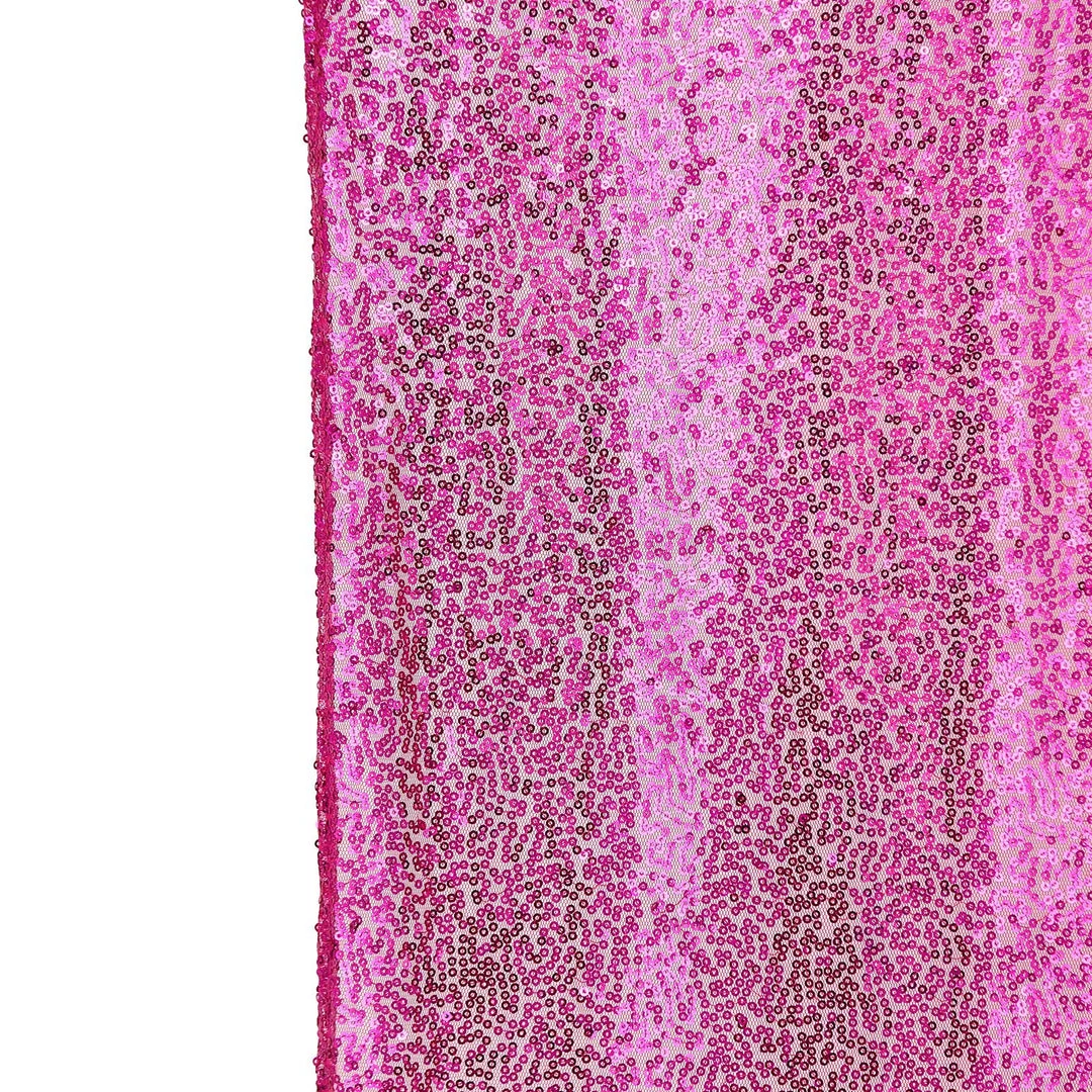 HIER_3110 8ftx8ft Fuchsia Sequin Photography Booth Backdrop Semi-Sheer Curtain Big Event Backdrops & Décor 11 HIER_3110 8ftx8ft Fuchsia Sequin Photography Booth Backdrop Semi-Sheer Curtain Big Event Backdrops & Décor
