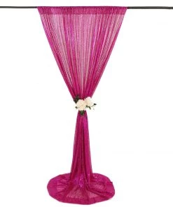HIER_3110 8ftx8ft Fuchsia Sequin Photography Booth Backdrop Semi-Sheer Curtain Big Event Backdrops & Décor 25 HIER_3110 8ftx8ft Fuchsia Sequin Photography Booth Backdrop Semi-Sheer Curtain Big Event Backdrops & Décor
