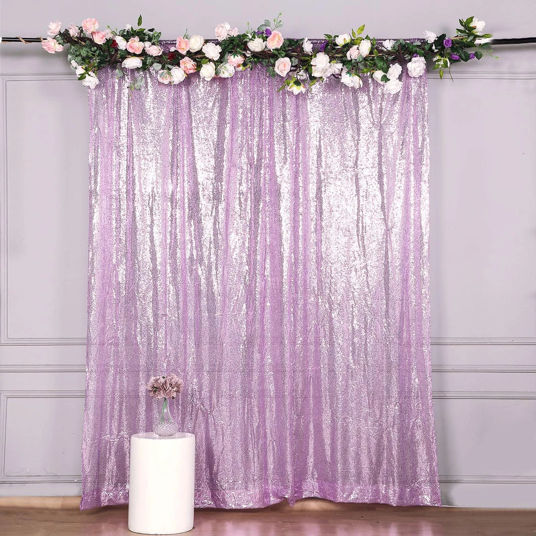 HIER_3110 8ftx8ft Lavender Sequin Photography Booth Backdrop Semi-Sheer Curtain 2 HIER_3110 8ftx8ft Lavender Sequin Photography Booth Backdrop Semi-Sheer Curtain
