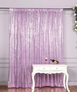 HIER_3110 8ftx8ft Lavender Sequin Photography Booth Backdrop Semi-Sheer Curtain 22 HIER_3110 8ftx8ft Lavender Sequin Photography Booth Backdrop Semi-Sheer Curtain