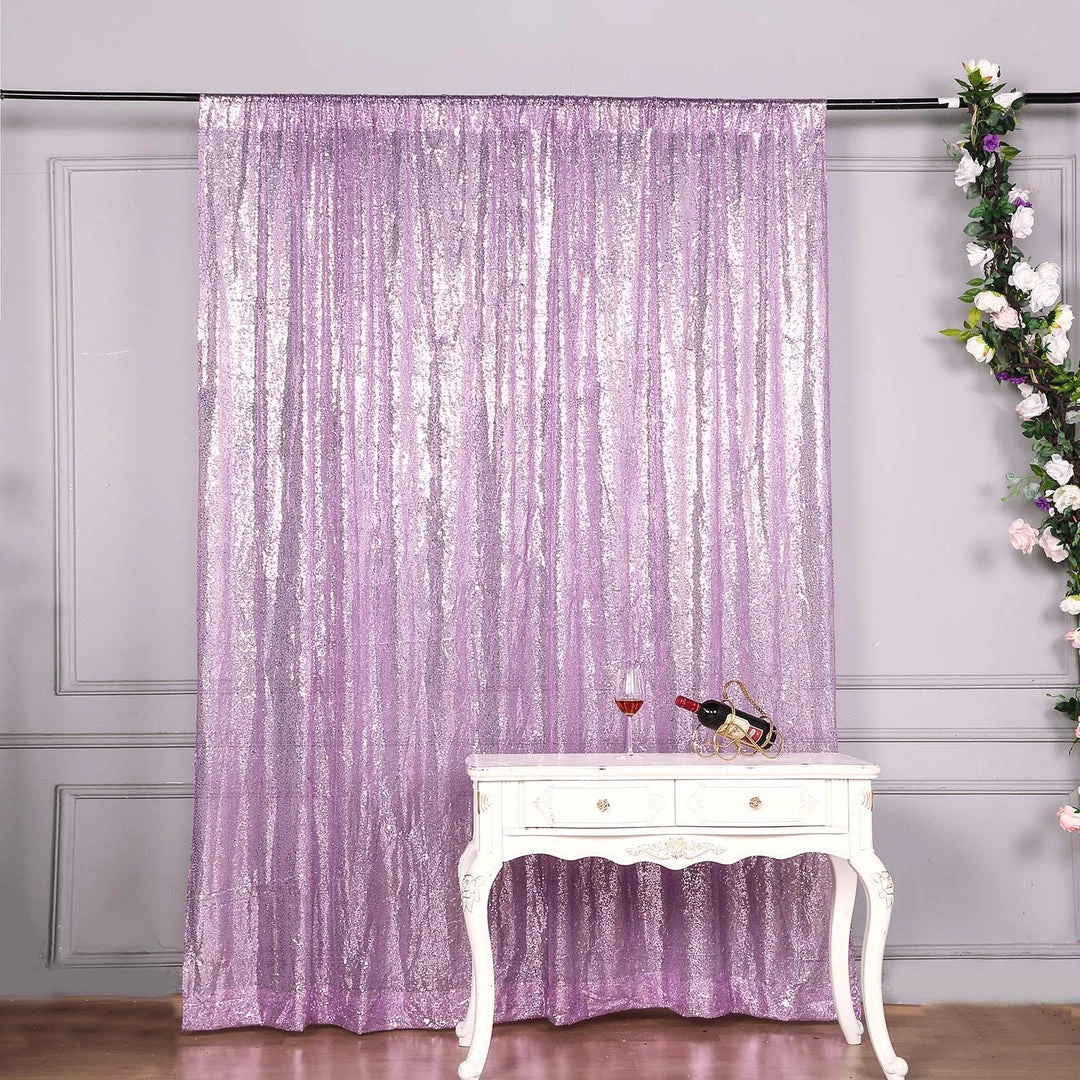 HIER_3110 8ftx8ft Lavender Sequin Photography Booth Backdrop Semi-Sheer Curtain 10 HIER_3110 8ftx8ft Lavender Sequin Photography Booth Backdrop Semi-Sheer Curtain