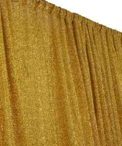 HIER_3110 20ftx10ft Gold Glittering Metallic Photography Booth Backdrop Curtain