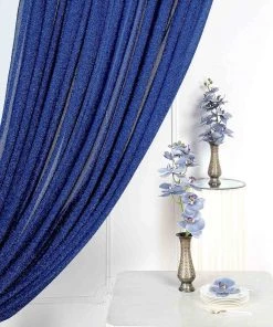 HIER_3110 Big Event Backdrops & Décor 20ftx10ft Royal Blue Sequin Photography Booth Backdrop Curtain