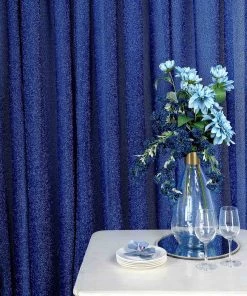 HIER_3110 Big Event Backdrops & Décor 20ftx10ft Royal Blue Sequin Photography Booth Backdrop Curtain