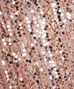 HIER_3110 8ftx8ft Blush/Rose Gold Big Payette Sequin Photography Booth Backdrop