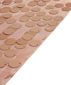 HIER_3110 8ftx8ft Blush/Rose Gold Big Payette Sequin Photography Booth Backdrop