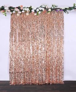 HIER_3110 8ftx8ft Blush/Rose Gold Big Payette Sequin Photography Booth Backdrop