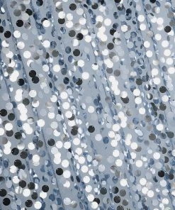 HIER_3110 Big Event Backdrops & Décor 8ftx8ft Dusty Blue Big Payette Sequin Photography Backdrop Curtain