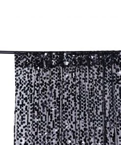 HIER_3110 8ftx8ft Black Big Payette Sequin Photography Booth Backdrop Curtain Big Event Backdrops & Décor 24 HIER_3110 8ftx8ft Black Big Payette Sequin Photography Booth Backdrop Curtain Big Event Backdrops & Décor