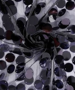 HIER_3110 8ftx8ft Black Big Payette Sequin Photography Booth Backdrop Curtain Big Event Backdrops & Décor 20 HIER_3110 8ftx8ft Black Big Payette Sequin Photography Booth Backdrop Curtain Big Event Backdrops & Décor