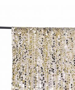 HIER_3110 Big Event Backdrops & Décor 8ftx8ft Champagne Big Payette Sequin Photography Booth Backdrop