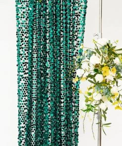 HIER_3110 8ftx8ft Hunter Emerald Green Big Payette Sequin Photography Backdrop