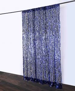 HIER_3110 8ftx8ft Navy Blue Big Payette Sequin Photography Booth Backdrop