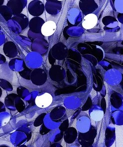 HIER_3110 8ftx8ft Navy Blue Big Payette Sequin Photography Booth Backdrop