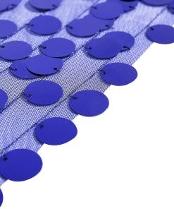 HIER_3110 8ftx8ft Navy Blue Big Payette Sequin Photography Booth Backdrop