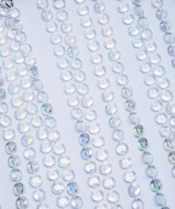 HIER_3110 Big Event Backdrops & Décor 15 Strands | 15ft Crystal Beaded Ceiling Drape Curtains & Hanging Kit