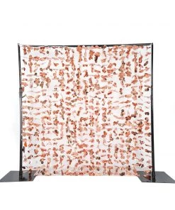 HIER_3110 Big Event Backdrops & Décor 6ft Metallic Blush/Rose Gold Foil Hanging Flower Garland Backdrop 23 HIER_3110 Big Event Backdrops & Décor 6ft Metallic Blush/Rose Gold Foil Hanging Flower Garland Backdrop
