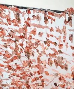 HIER_3110 Big Event Backdrops & Décor 6ft Metallic Blush/Rose Gold Foil Hanging Flower Garland Backdrop 22 HIER_3110 Big Event Backdrops & Décor 6ft Metallic Blush/Rose Gold Foil Hanging Flower Garland Backdrop