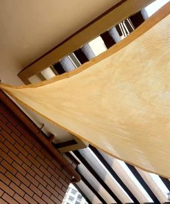 HIER_3130 16ft Tan Triangular UV Blocking Sun Shade Sail, Hanging Patio Canopy Hanging Ceiling Decorations 22 HIER_3130 16ft Tan Triangular UV Blocking Sun Shade Sail, Hanging Patio Canopy Hanging Ceiling Decorations