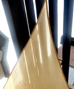 HIER_3130 16ft Tan Triangular UV Blocking Sun Shade Sail, Hanging Patio Canopy Hanging Ceiling Decorations 25 HIER_3130 16ft Tan Triangular UV Blocking Sun Shade Sail, Hanging Patio Canopy Hanging Ceiling Decorations