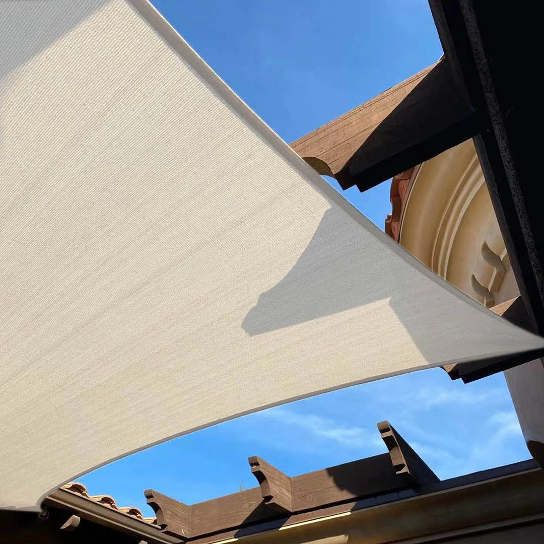 HIER_3130 12ftx16ft Ivory UV Block Sun Shade Sail, Hanging Outdoor Patio Canopy Hanging Ceiling Decorations 11 HIER_3130 12ftx16ft Ivory UV Block Sun Shade Sail, Hanging Outdoor Patio Canopy Hanging Ceiling Decorations