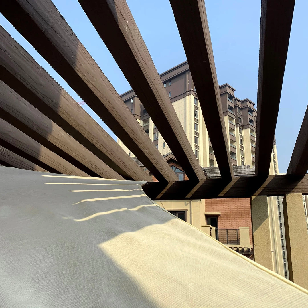 HIER_3130 Hanging Ceiling Decorations 16ftx20ft Ivory UV Block Sun Shade Sail, Hanging Outdoor Patio Canopy 7 HIER_3130 Hanging Ceiling Decorations 16ftx20ft Ivory UV Block Sun Shade Sail, Hanging Outdoor Patio Canopy