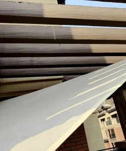 HIER_3130 10ftx10ftx14ft Ivory Triangular UV Block Sun Shade Sail, Patio Canopy Hanging Ceiling Decorations 24 HIER_3130 10ftx10ftx14ft Ivory Triangular UV Block Sun Shade Sail, Patio Canopy Hanging Ceiling Decorations