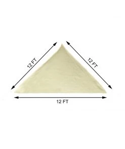 HIER_3130 12ft Ivory Triangular UV Blocking Sun Shade Sail, Hanging Patio Canopy Hanging Ceiling Decorations 17 HIER_3130 12ft Ivory Triangular UV Blocking Sun Shade Sail, Hanging Patio Canopy Hanging Ceiling Decorations
