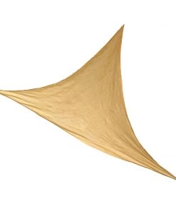 HIER_3130 10ftx10ftx14ft Tan Triangular UV Blocking Sun Shade Sail, Patio Canopy Hanging Ceiling Decorations 35 HIER_3130 10ftx10ftx14ft Tan Triangular UV Blocking Sun Shade Sail, Patio Canopy Hanging Ceiling Decorations