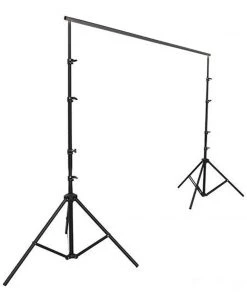 HIER_3110 Big Event Backdrops & Décor 12ft Metal DIY Adjustable Heavy Duty Portable Photo Backdrop Stand Kit