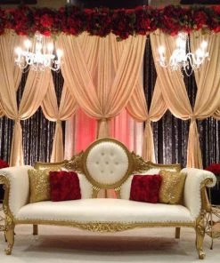 HIER_3110 Big Event Backdrops & Décor 10ft Metal DIY Adjustable Heavy Duty Portable Photo Backdrop Stand Kit