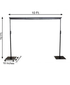 HIER_3630 10ft DIY Triple Cross Bars & Mounting Brackets For Backdrop Stands 17 HIER_3630 10ft DIY Triple Cross Bars & Mounting Brackets For Backdrop Stands