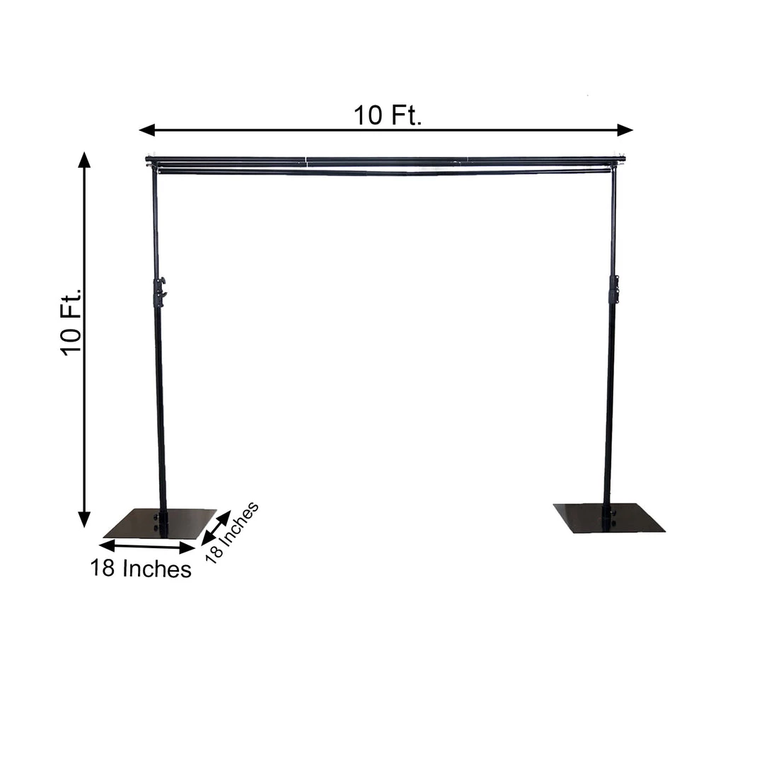 HIER_3630 10ft DIY Triple Cross Bars & Mounting Brackets For Backdrop Stands 3 HIER_3630 10ft DIY Triple Cross Bars & Mounting Brackets For Backdrop Stands