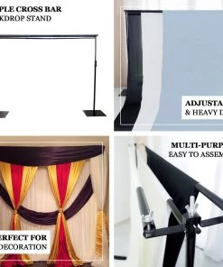 HIER_3630 10ft DIY Triple Cross Bars & Mounting Brackets For Backdrop Stands 18 HIER_3630 10ft DIY Triple Cross Bars & Mounting Brackets For Backdrop Stands