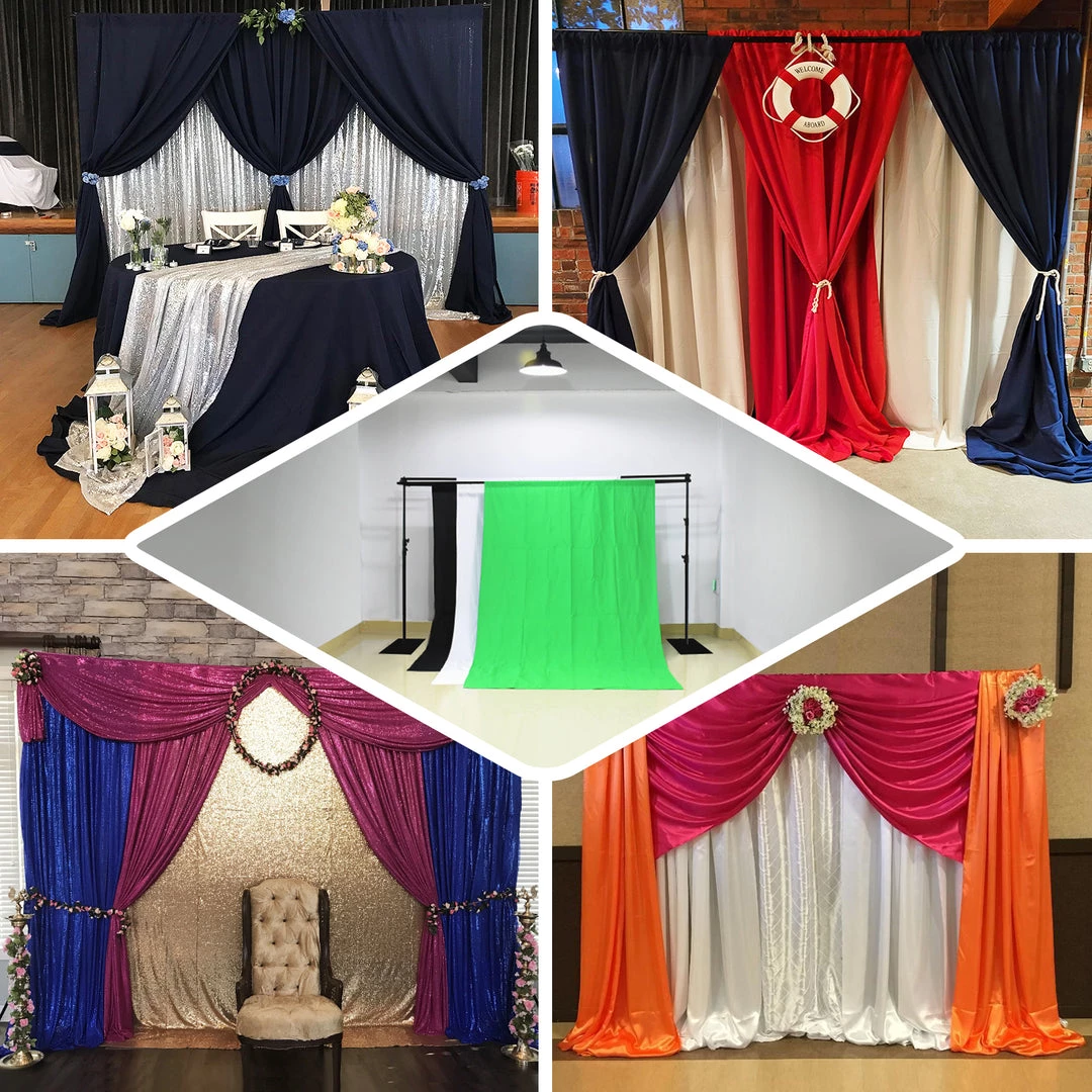 HIER_3630 10ft DIY Triple Cross Bars & Mounting Brackets For Backdrop Stands 5 HIER_3630 10ft DIY Triple Cross Bars & Mounting Brackets For Backdrop Stands