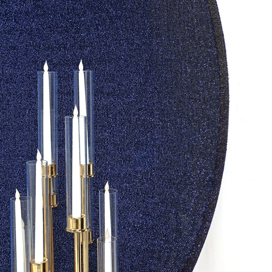 HIER_3110 7.5ft Navy Blue 2-Sided Spandex Fit Round Wedding Arch Backdrop Cover Backdrop Panels 7 HIER_3110 7.5ft Navy Blue 2-Sided Spandex Fit Round Wedding Arch Backdrop Cover Backdrop Panels