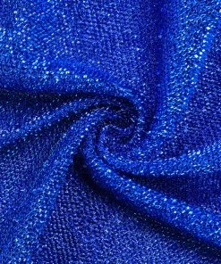 HIER_3110 Backdrop Panels 7.5ft Royal Blue 2-Sided Spandex Fit Round Wedding Arch Backdrop Cover