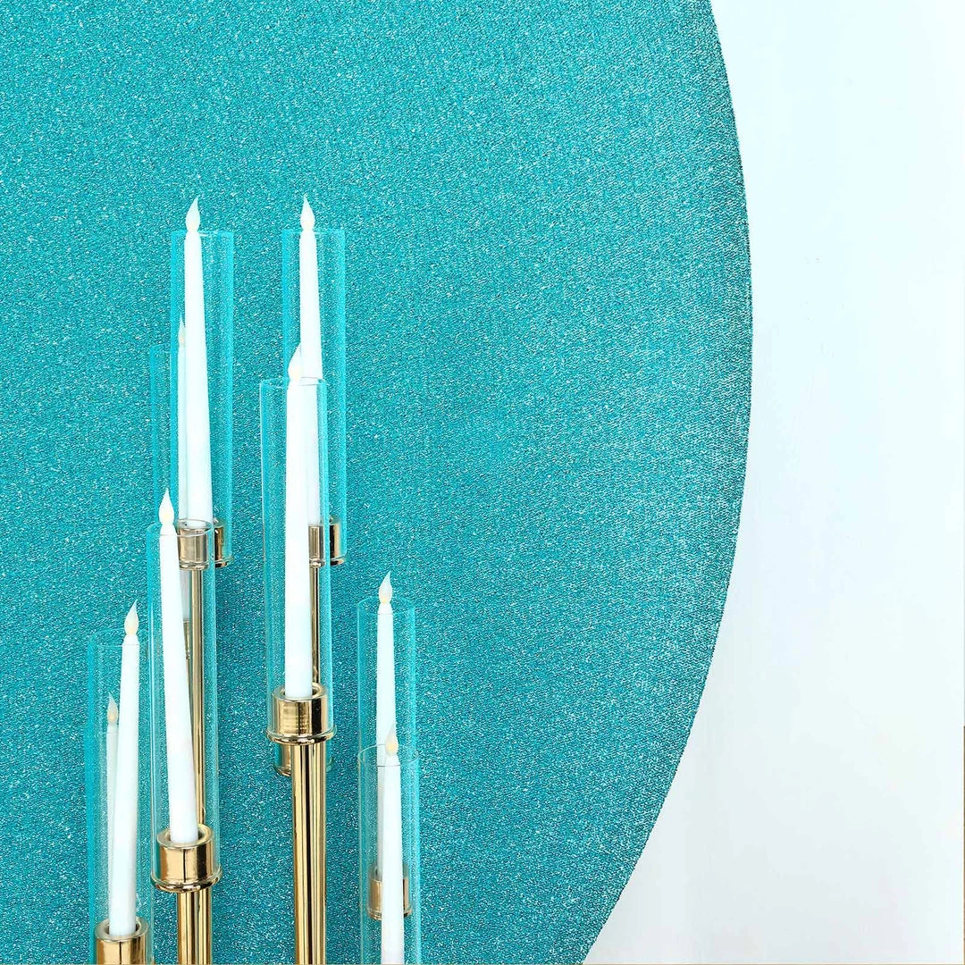 HIER_3110 Backdrop Panels 7.5ft Turquoise 2-Sided Shimmer Fitted Round Wedding Arch Cover Metallic Glittered Spandex Round Backdrop 10 HIER_3110 Backdrop Panels 7.5ft Turquoise 2-Sided Shimmer Fitted Round Wedding Arch Cover Metallic Glittered Spandex Round Backdrop