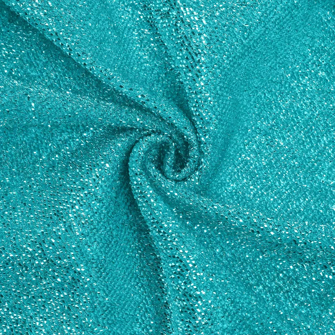 HIER_3110 Backdrop Panels 7.5ft Turquoise 2-Sided Shimmer Fitted Round Wedding Arch Cover Metallic Glittered Spandex Round Backdrop 12 HIER_3110 Backdrop Panels 7.5ft Turquoise 2-Sided Shimmer Fitted Round Wedding Arch Cover Metallic Glittered Spandex Round Backdrop