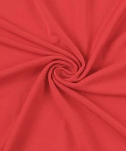 HIER_3110 Backdrop Panels 7.5ft Matte Red Round Spandex Fit Wedding Arch Backdrop Cover - 2-Sided Custom Fit Backdrop Stand Arch Cover
