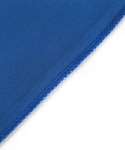 HIER_3110 Backdrop Panels 7.5ft Matte Royal Blue Round Spandex Fit Wedding Arch Backdrop Cover - 2-Sided Custom Fit Backdrop Stand Arch Cover