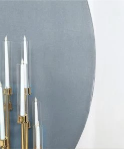 HIER_3110 7.5ft Dusty Blue Soft Velvet Round Backdrop Stand Cover, Fitted Wedding Arch Cover - 2-Sided Backdrop Panels 20 HIER_3110 7.5ft Dusty Blue Soft Velvet Round Backdrop Stand Cover, Fitted Wedding Arch Cover - 2-Sided Backdrop Panels