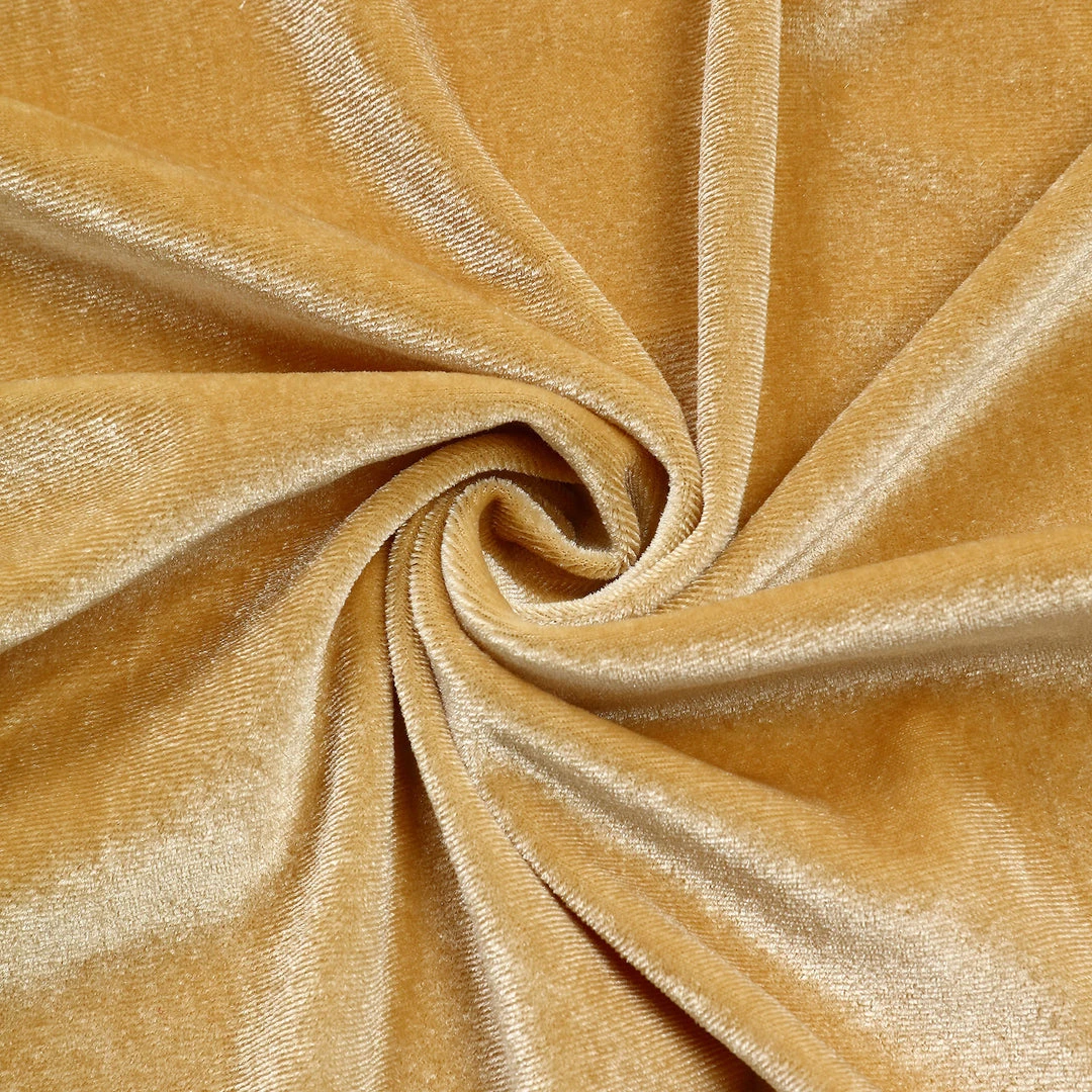 HIER_3110 7.5ft Champagne Soft Velvet Round Backdrop Stand Cover, Fitted Wedding Arch Cover - 2-Sided 11 HIER_3110 7.5ft Champagne Soft Velvet Round Backdrop Stand Cover, Fitted Wedding Arch Cover - 2-Sided