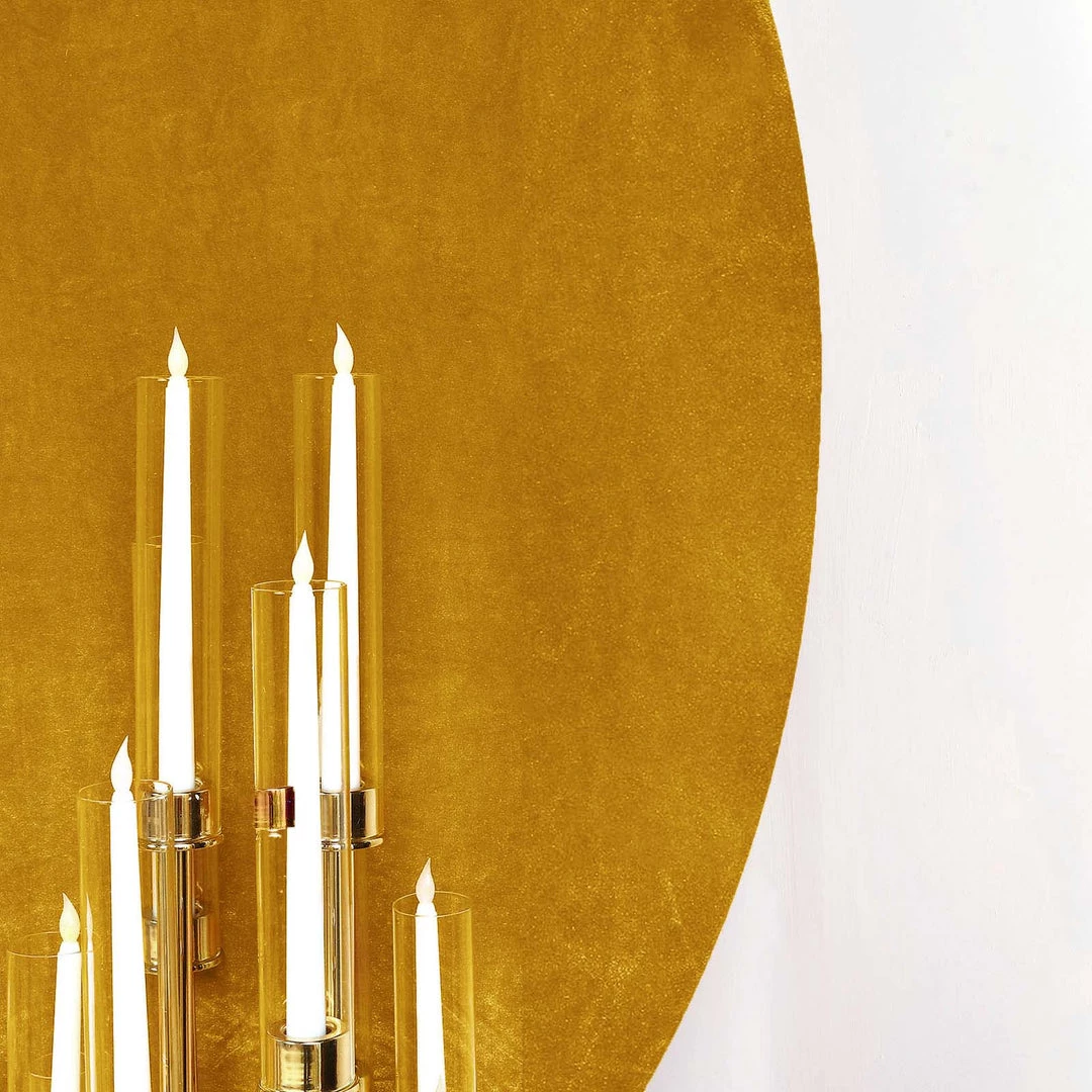 HIER_3110 7.5ft Metallic Gold Soft Velvet Round Backdrop Stand Cover, Fitted Wedding Arch Cover - 2-Sided Backdrop Panels 9 HIER_3110 7.5ft Metallic Gold Soft Velvet Round Backdrop Stand Cover, Fitted Wedding Arch Cover - 2-Sided Backdrop Panels