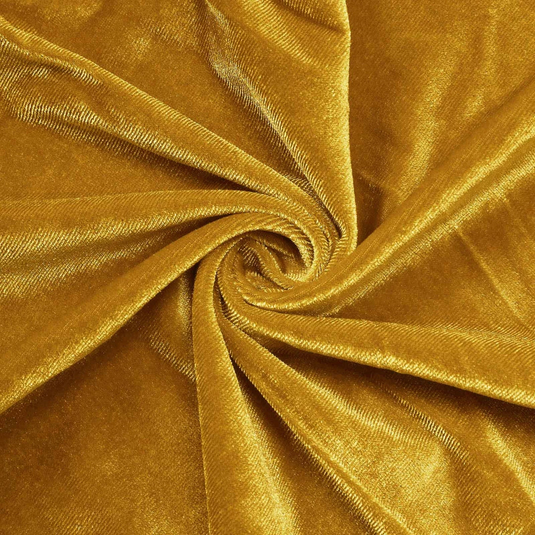 HIER_3110 7.5ft Metallic Gold Soft Velvet Round Backdrop Stand Cover, Fitted Wedding Arch Cover - 2-Sided Backdrop Panels 11 HIER_3110 7.5ft Metallic Gold Soft Velvet Round Backdrop Stand Cover, Fitted Wedding Arch Cover - 2-Sided Backdrop Panels