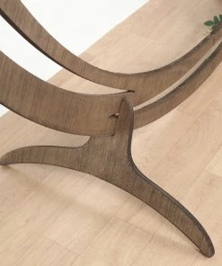 HIER_3630 Big Event Backdrops & Décor 8ft Natural Brown Wood DIY Round Wedding Arch Backdrop Stand, Rustic Photo Backdrop Stand