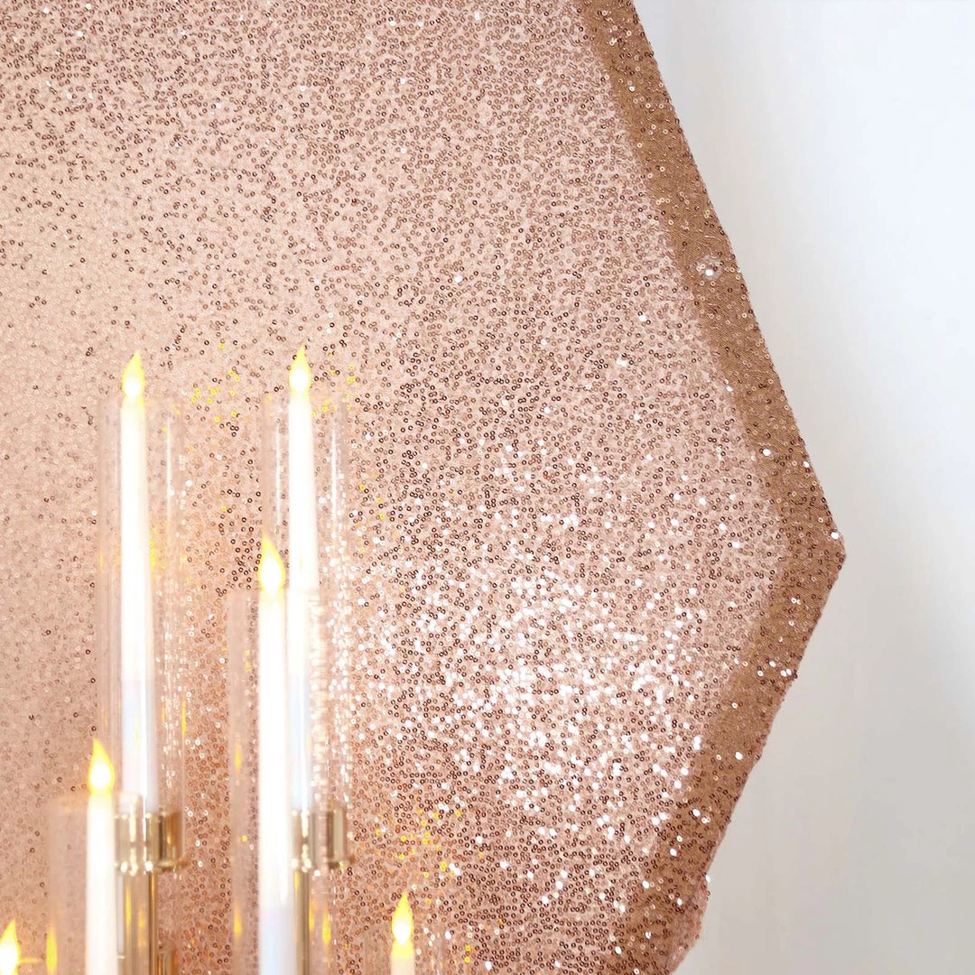 HIER_3110 Big Event Backdrops & Décor 8ftx7ft Blush/Rose Gold Sparkle Sequin Hexagon Wedding Arch Cover, Shiny Shimmer Backdrop Stand Cover - 2-Sided Custom Fit 8 HIER_3110 Big Event Backdrops & Décor 8ftx7ft Blush/Rose Gold Sparkle Sequin Hexagon Wedding Arch Cover, Shiny Shimmer Backdrop Stand Cover - 2-Sided Custom Fit
