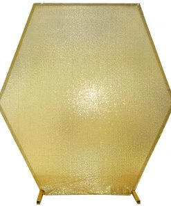 HIER_3110 Backdrop Panels 8ftx7ft Metallic Gold Sparkle Sequin Hexagon Wedding Arch Cover, Shiny Shimmer Backdrop Stand Cover - 2-Sided Custom Fit 21 HIER_3110 Backdrop Panels 8ftx7ft Metallic Gold Sparkle Sequin Hexagon Wedding Arch Cover, Shiny Shimmer Backdrop Stand Cover - 2-Sided Custom Fit