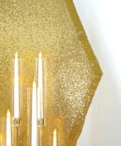 HIER_3110 Backdrop Panels 8ftx7ft Metallic Gold Sparkle Sequin Hexagon Wedding Arch Cover, Shiny Shimmer Backdrop Stand Cover - 2-Sided Custom Fit 18 HIER_3110 Backdrop Panels 8ftx7ft Metallic Gold Sparkle Sequin Hexagon Wedding Arch Cover, Shiny Shimmer Backdrop Stand Cover - 2-Sided Custom Fit